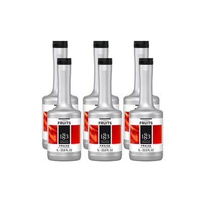 1883 Strawberry Puree (1L/33.8oz x 6 Bottles)