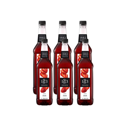 1883 Strawberry Syrup (1L/33.8oz x 6 Bottles)