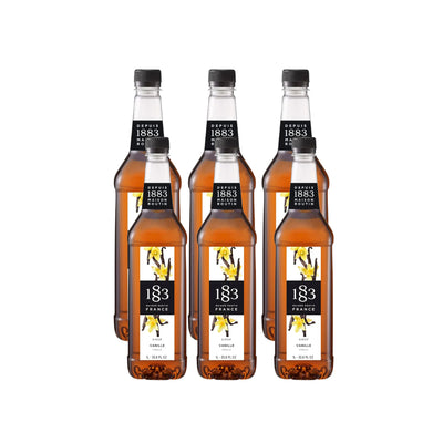 1883 Vanilla Syrup (1L/33.8oz x 6 Bottles)