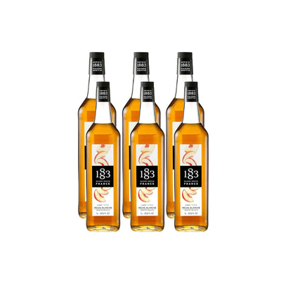1883 White Peach Syrup (1L/33.8oz x 6 Bottles)