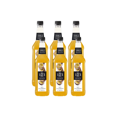 1883 Passion Fruit Syrup (1L/33.8oz x 6 Bottles)