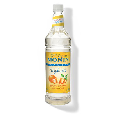 Monin Sugar free Triple Sec Syrup 1L Plastic Bottle