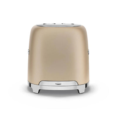 Smeg Retro-Style 2-Slice Toaster TSF01CHMUS (Matte Champagne)