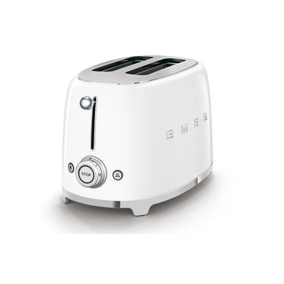Smeg Retro-Style 2-Slice Toaster TSF01WHUS (White)