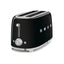 Smeg Retro-Style 4-Slice Toaster TSF02BLUS (Black)
