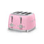Smeg Retro-Style 4-Slice Toaster TSF03PKUS (Pink)