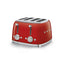 Smeg Retro-Style 4-Slice Toaster TSF03RDUS (Red)