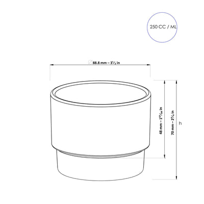 Tasse de dégustation par Roaster Kat - Production (250 ML) [42KM22]