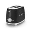 Smeg Retro-Style 2-Slice Toaster TSF01BLMUS (Matte Black)