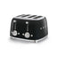 Smeg Retro-Style 4-Slice Toaster TSF03BLUS (Black)