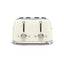 Smeg Retro-Style 4-Slice Toaster TSF03CRUS (Cream)