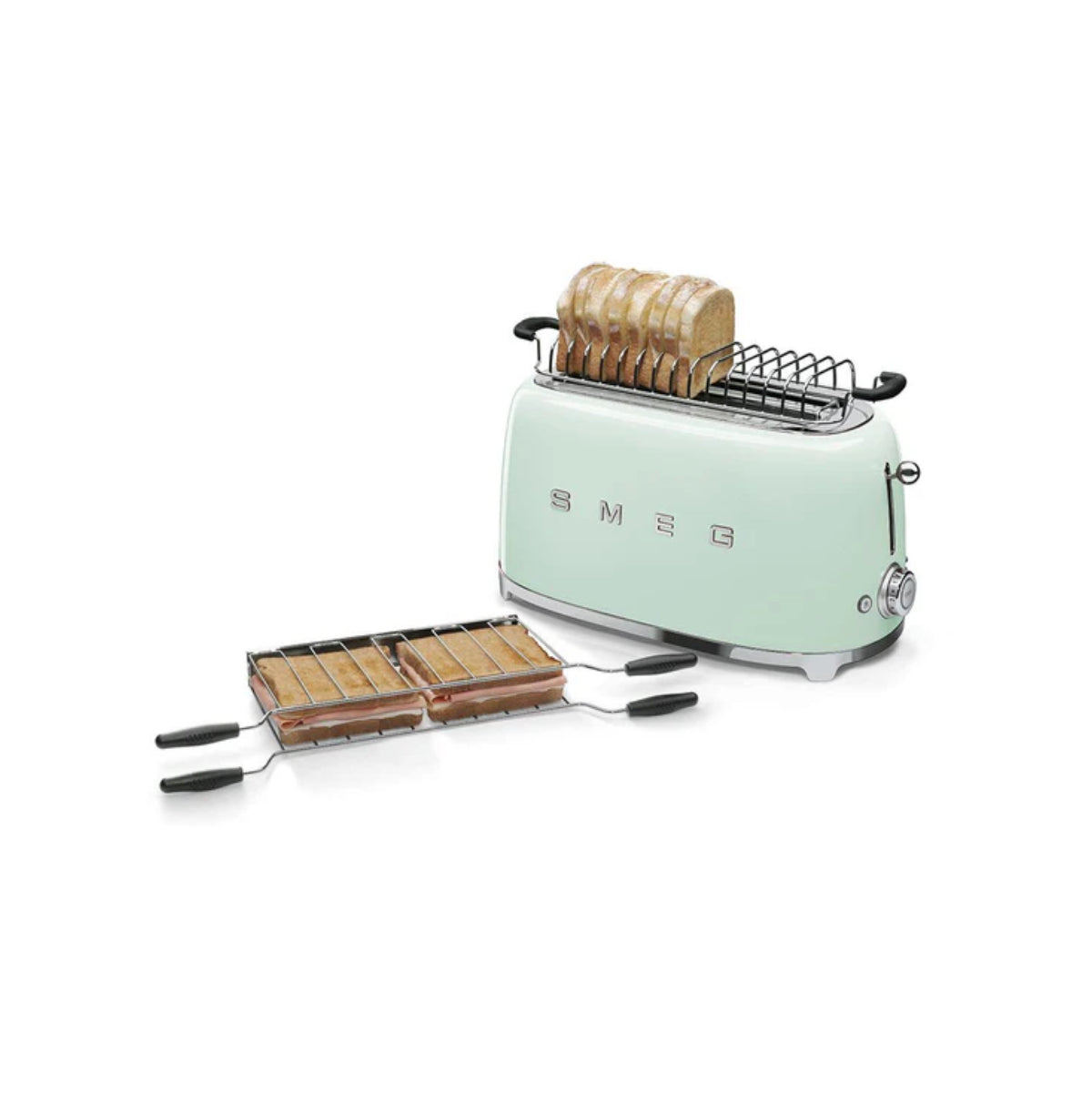 Smeg Retro-Style 4-Slice Toaster TSF02PGUS (Pastel Green)