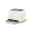 Smeg Retro-Style 4-Slice Toaster TSF03CRUS (Cream)