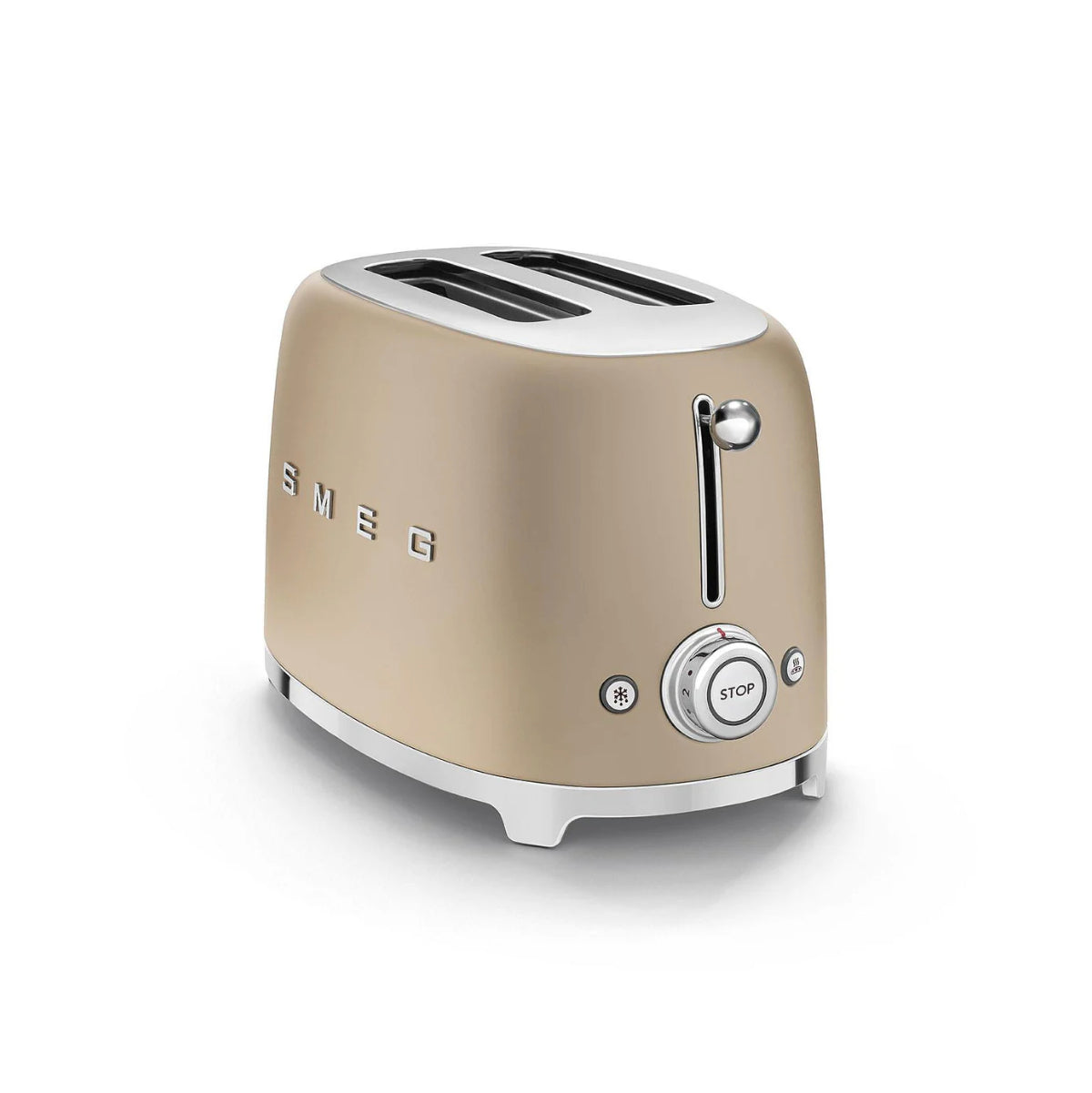 Smeg Retro-Style 2-Slice Toaster TSF01CHMUS (Matte Champagne)