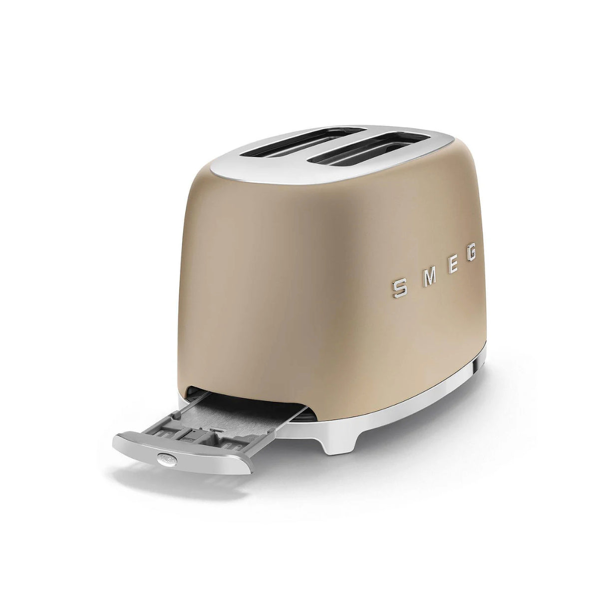 Smeg Retro-Style 2-Slice Toaster TSF01CHMUS (Matte Champagne)
