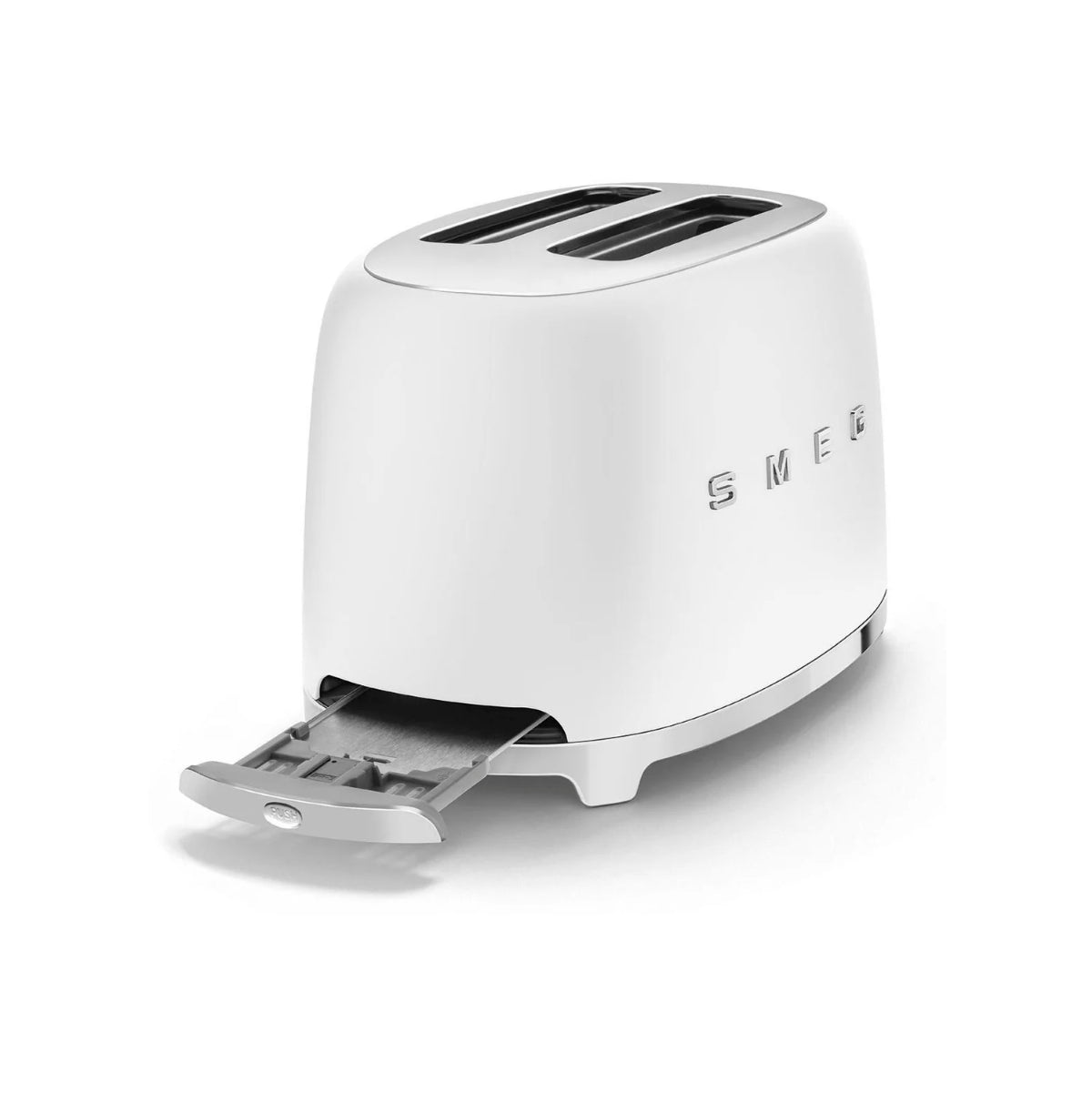 Smeg Retro-Style 2-Slice Toaster TSF01WHMUS (Matte White)