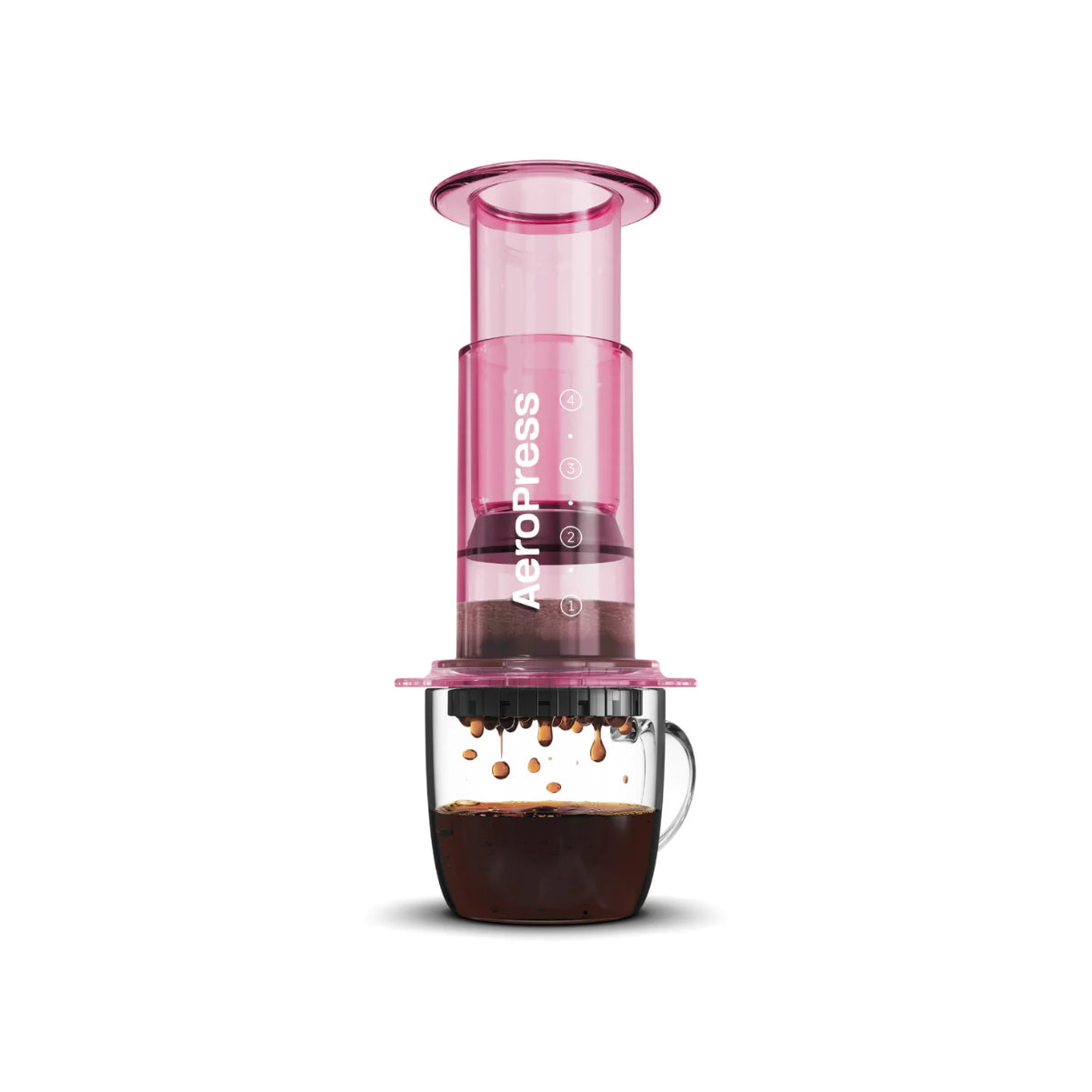 AeroPress Clear Coffee Maker (Pink)