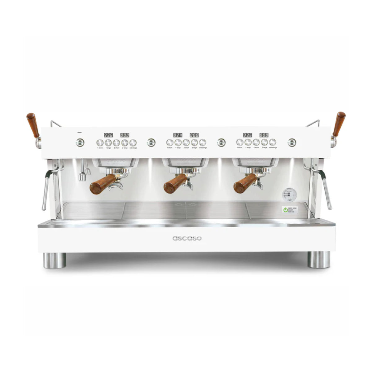 Ascaso Barista T Plus Raised ETL Commercial Espresso Machine (White)