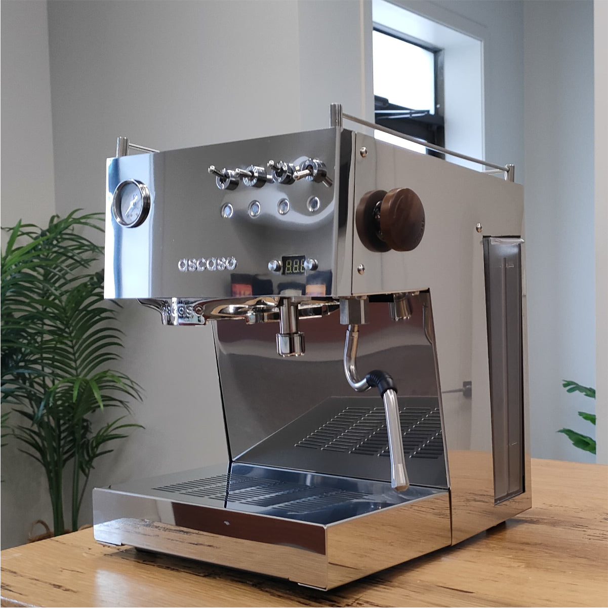 Ascaso Steel Duo V2 PID Dual Thermoblock Espresso Machine (Open Box #54124 - Polished)