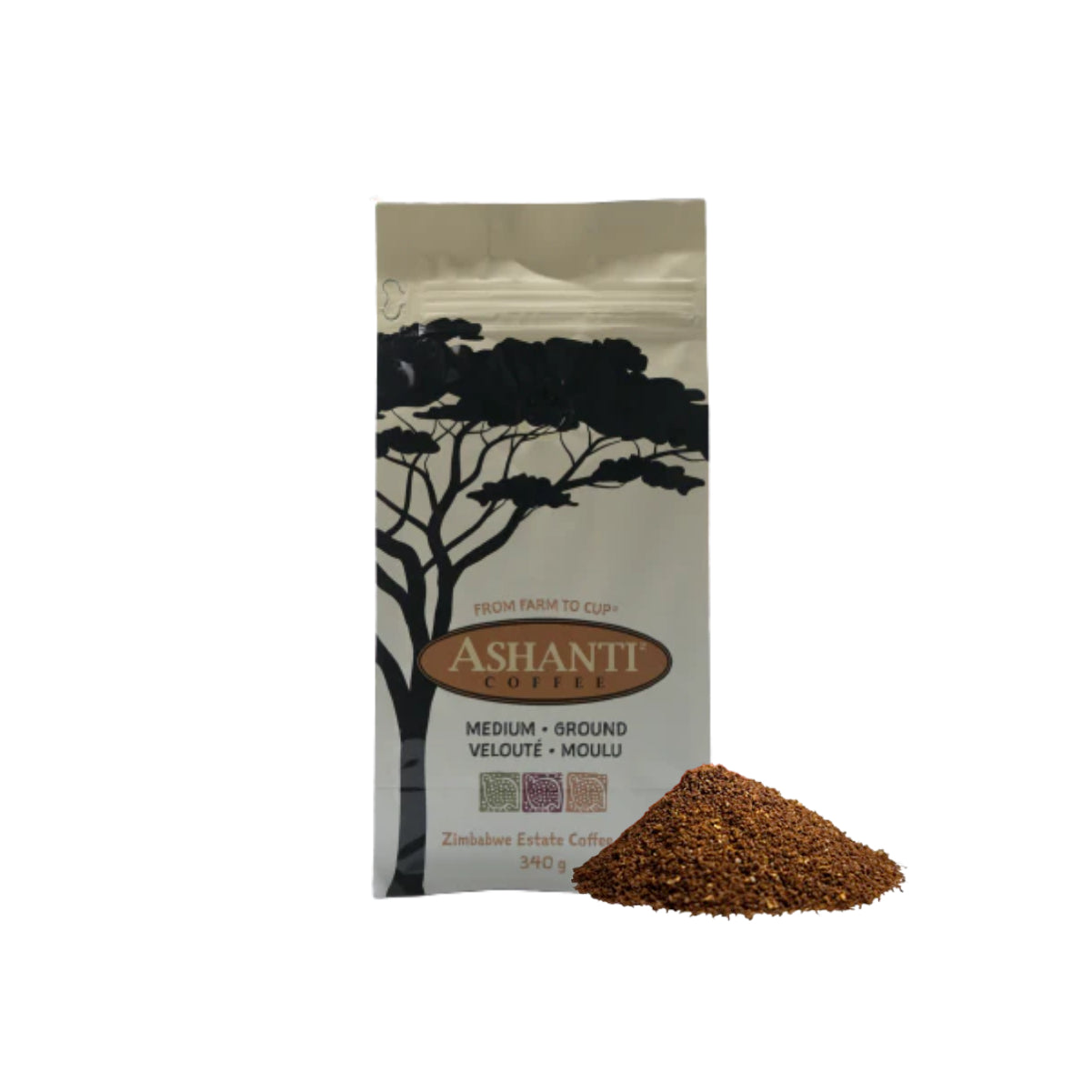 Ashanti Medium Roast Ground Coffee (340g)