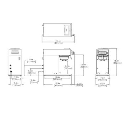 BUNN - 12 Cup Thermal Carafe Automatic Coffee Brewer Dual Volt (CWTF-DV-TC)