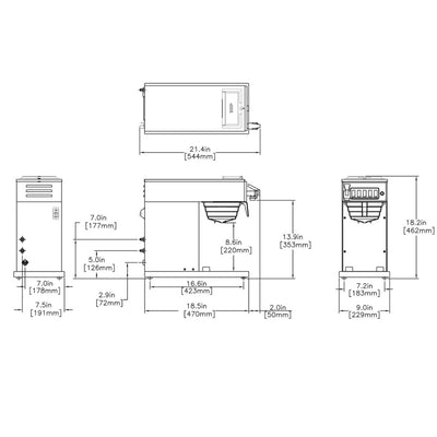 BUNN - 12 Cup Thermal Carafe Automatic Coffee Brewer (CWTF15-TC)