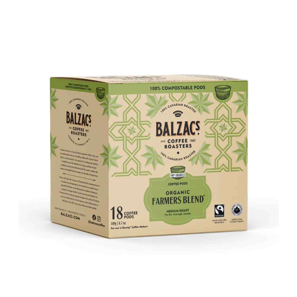 Balzac's Farmers Blend Single-Serve Coffee Pods