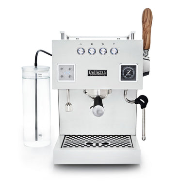 Bellezza Bellona Dual Boiler Semi-Automatic Espresso Machine (White)