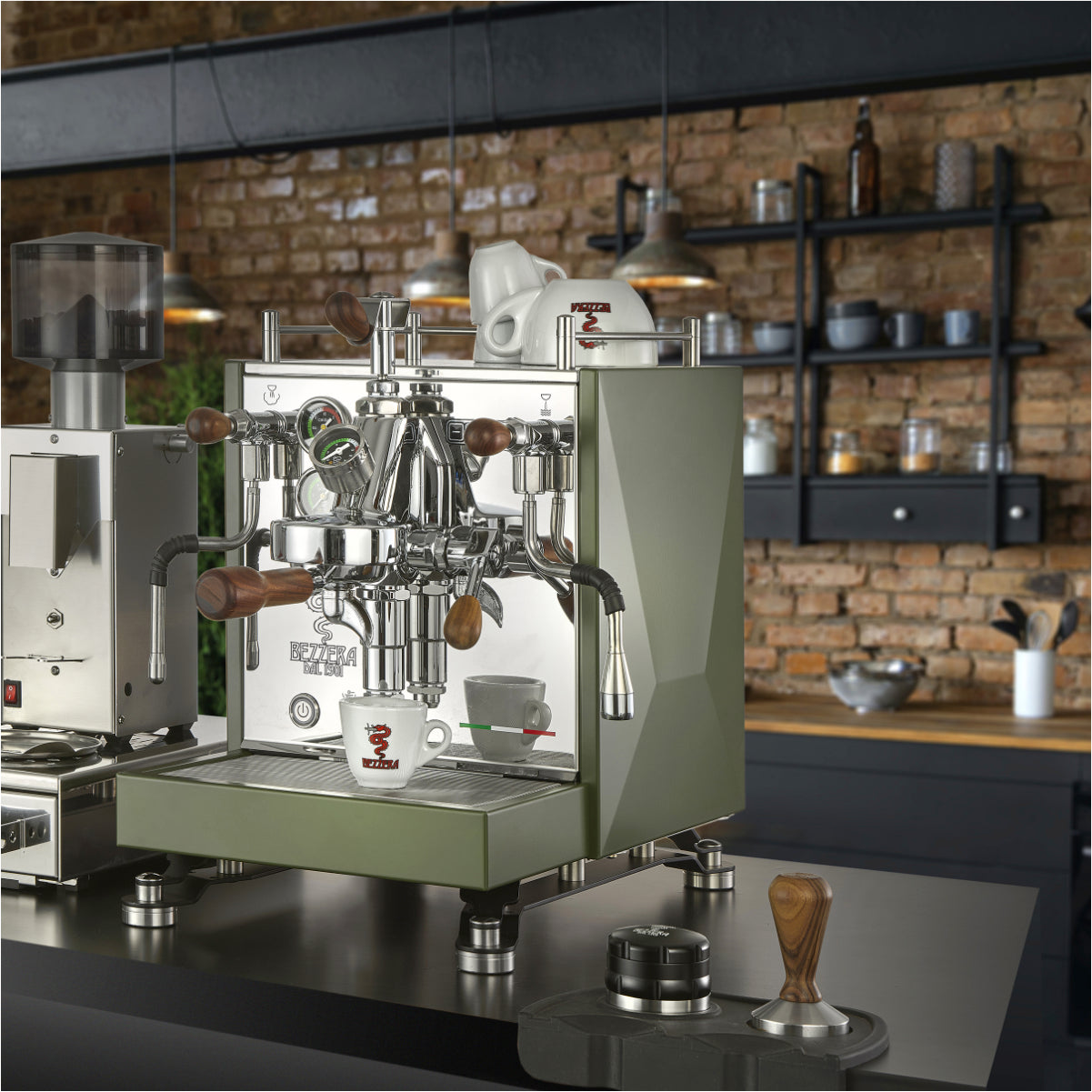 Bezzera Sole Semi-Automatic Espresso Machine (Matte Green)