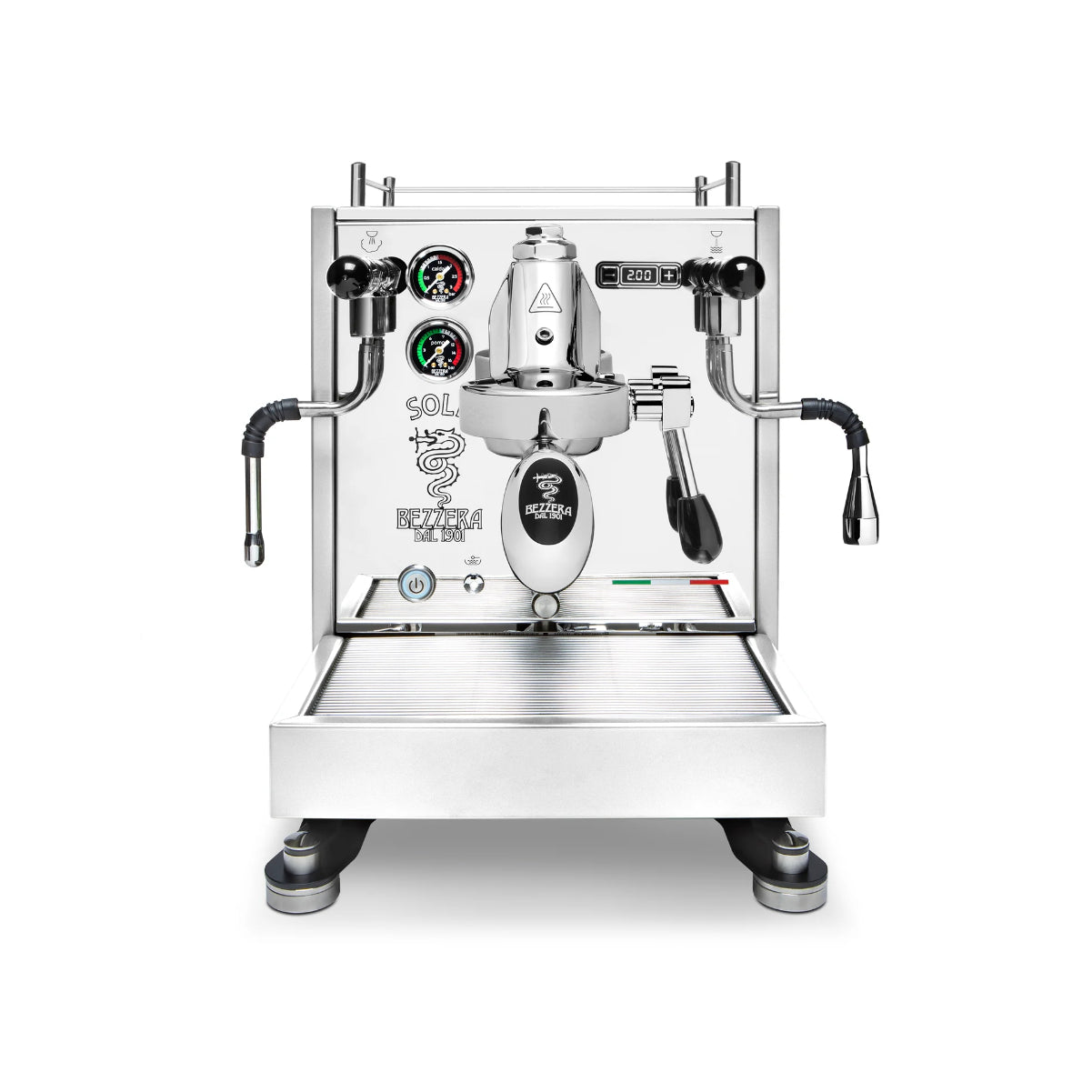 Machine à expresso semi-automatique Bezzera Aria Top PID avec contrôle de débit (chrome)