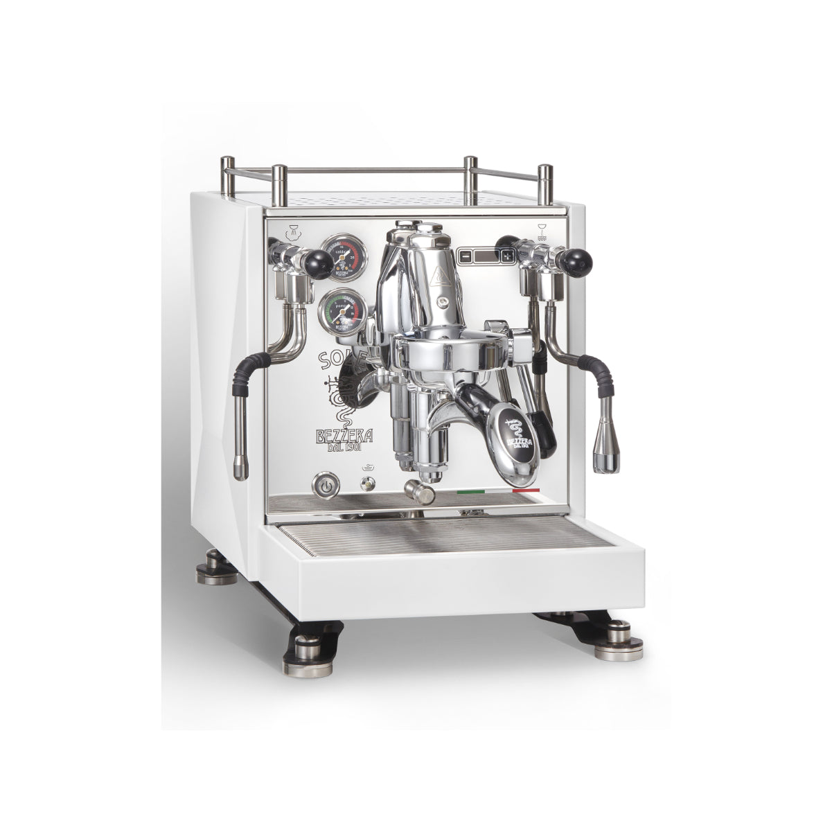 Machine à expresso semi-automatique Bezzera Aria Top PID avec contrôle de débit (chrome)