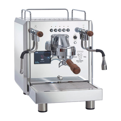Bezzera Duo DE Dual Boiler Espresso Machine With Volumetric Dosing - Stainless Steel