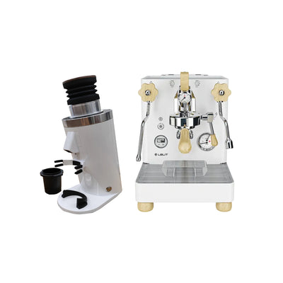 Lelit Bianca V3 Espresso Machine & DF64 Coffee Grinder (White)