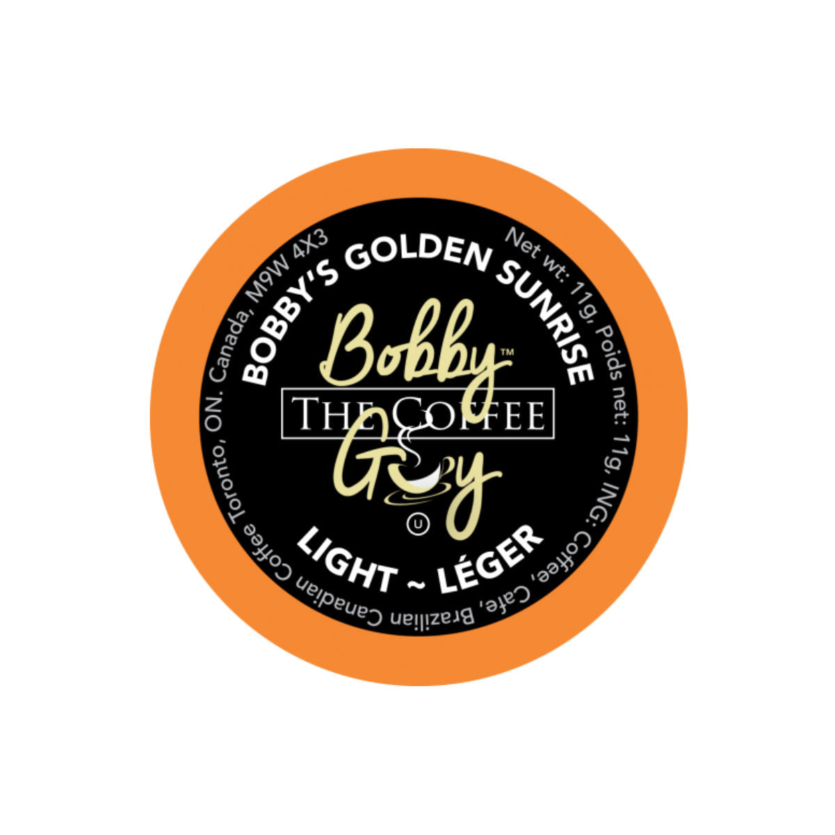 Bobby The Coffee Guy Golden Sunrise Single-Serve Pods (Pack Of 24)