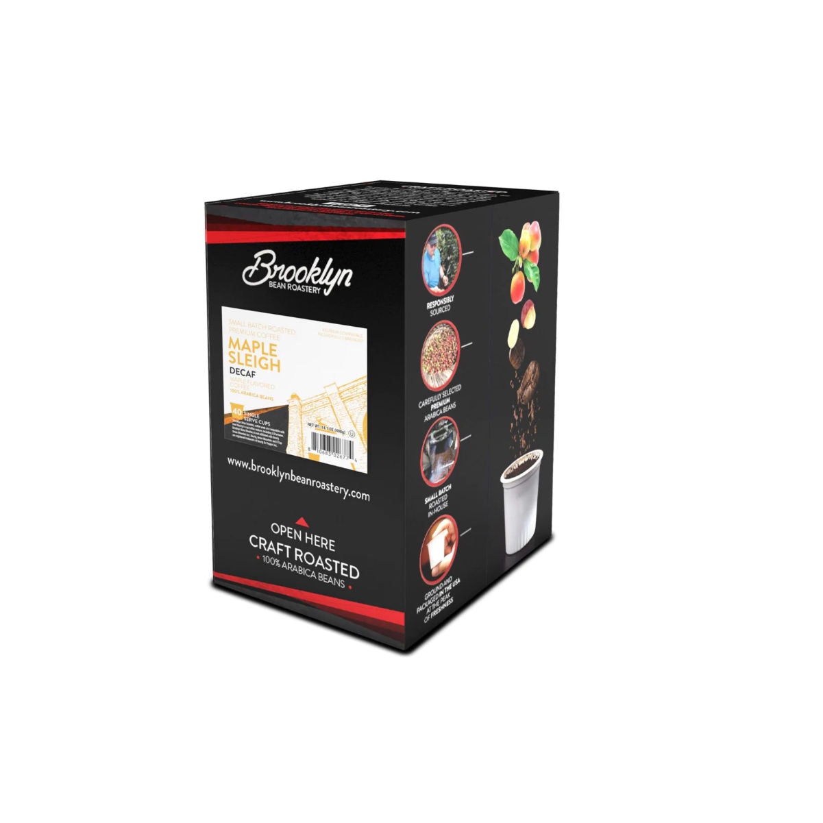 Brooklyn Bean Decaf Maple Sleigh Single-Serve Coffee Pods