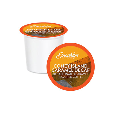 Brooklyn Bean Coney Island Caramel Decaf Single-Serve Coffee Pods