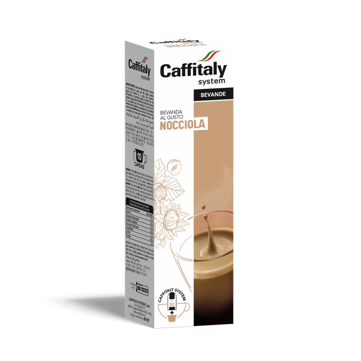 Caffitaly Nocciola (Hazelnut) Caffitaly System Pods (Pack of 10)