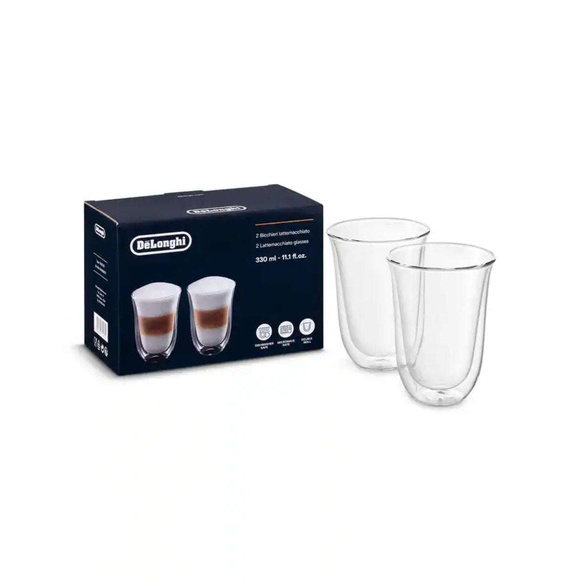 De'Longhi Double Wall Macchiato Cups 2 per set - DLSC312