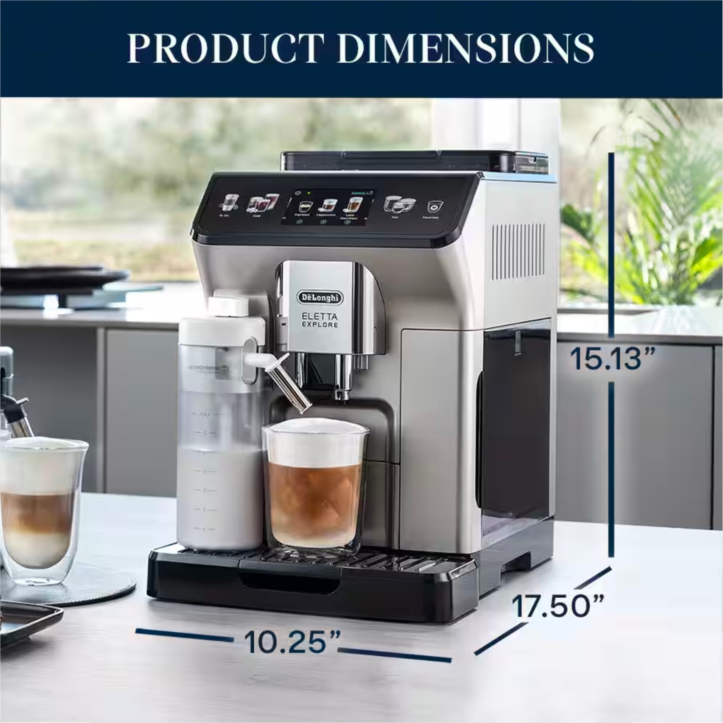 De Longhi Dinamica PLUS Automatic Cappuccino Espresso Machine