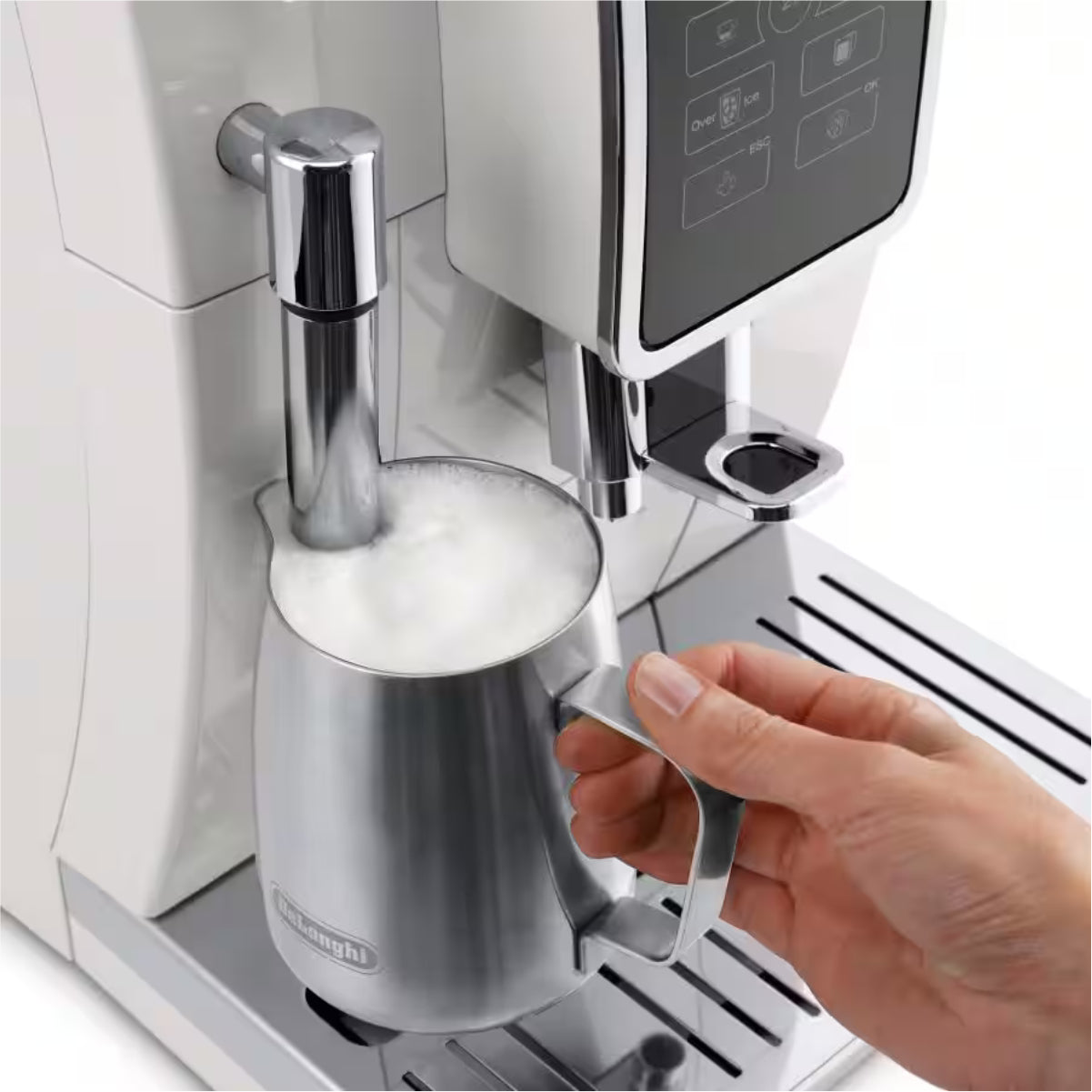 De Longhi Dinamica Automatic Espresso Coffee Machine White