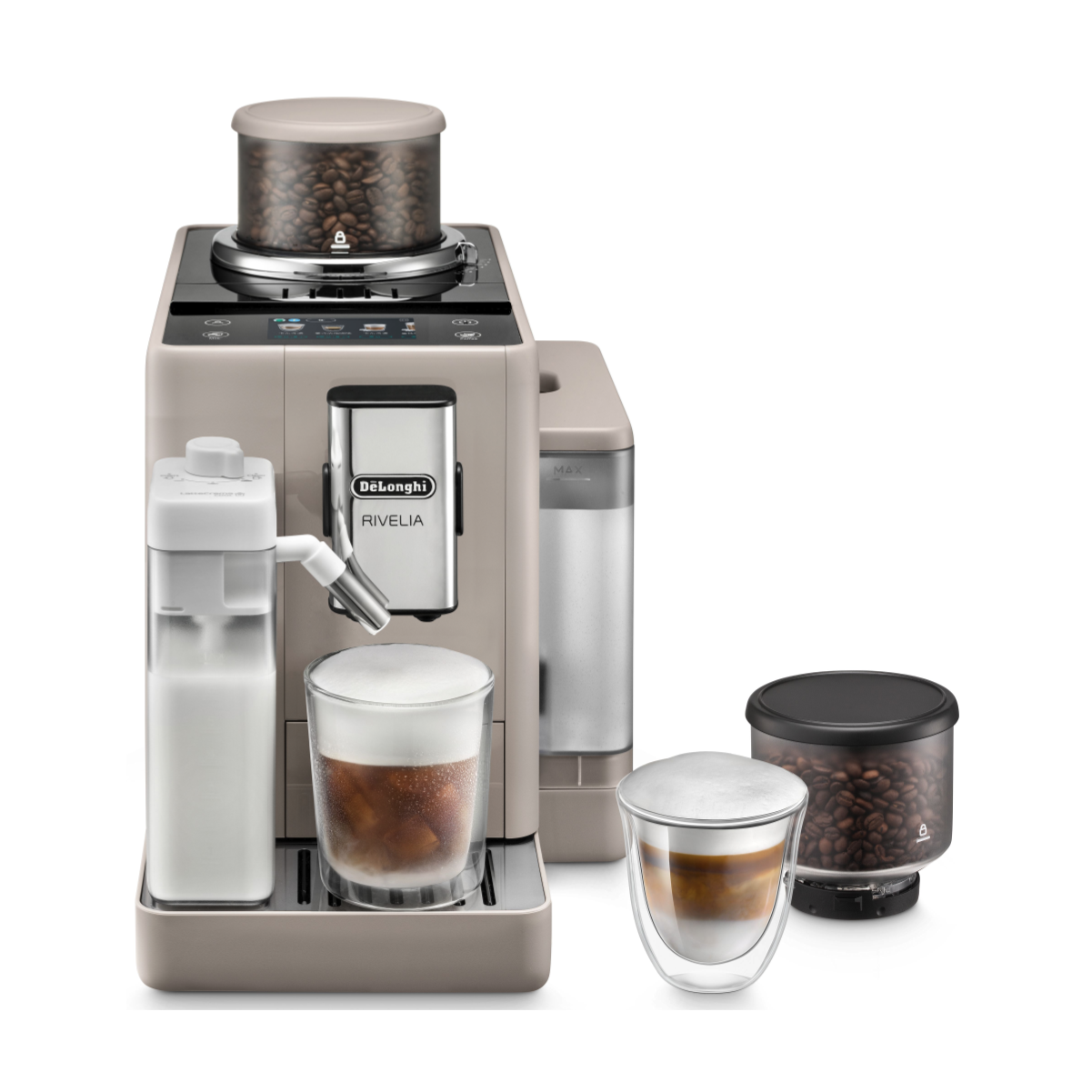 De'Longhi Rivelia Super Automatic Espresso Machine (EXAM44055BG - Sand Beige)