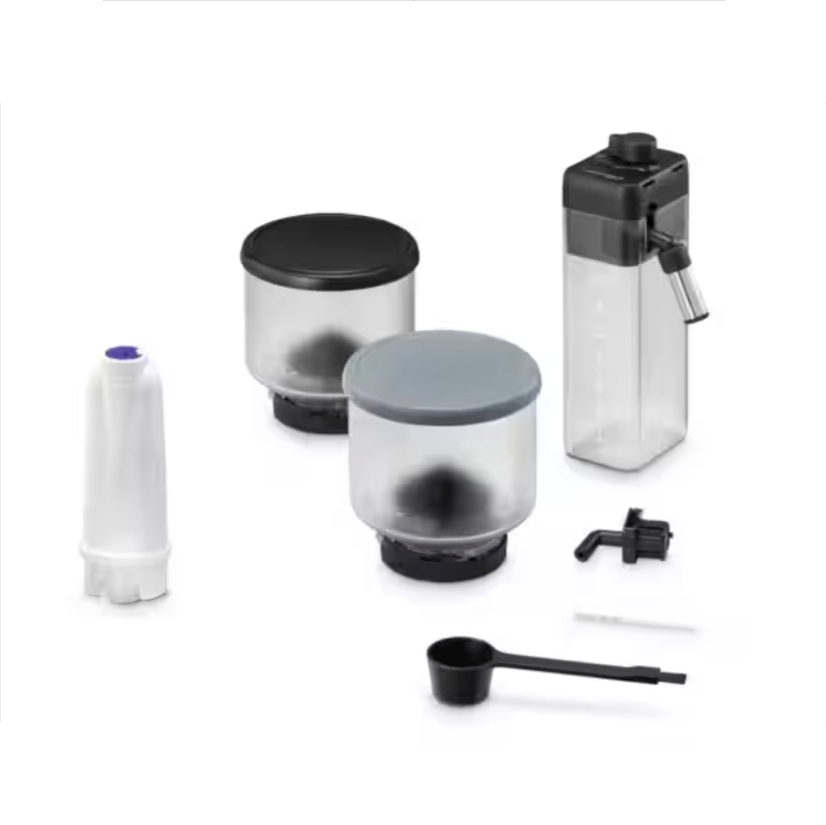 De'Longhi Rivelia Super Automatic Espresso Machine with Removable Bean Hopper And Latte Crema (EXAM44055B - Onyx Black)