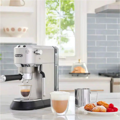 De'Longhi Dedica Arte Cappuccino & Espresso Machine (Silver) - EC885M