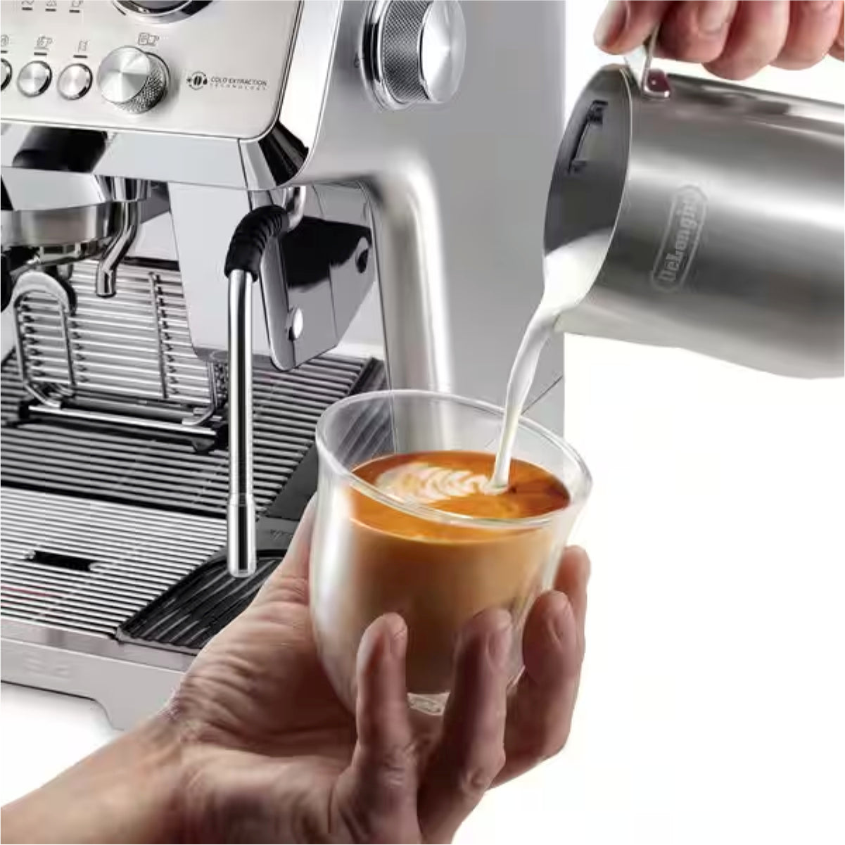 De'Longhi La Specialista Maestro With Cold Brew Semi-Automatic Espresso Machine (Silver) -  EC9885M