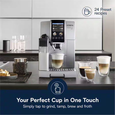 De'Longhi Dinamica PLUS Non Connected With LatteCrema System (Silver) - ECAM38085SB