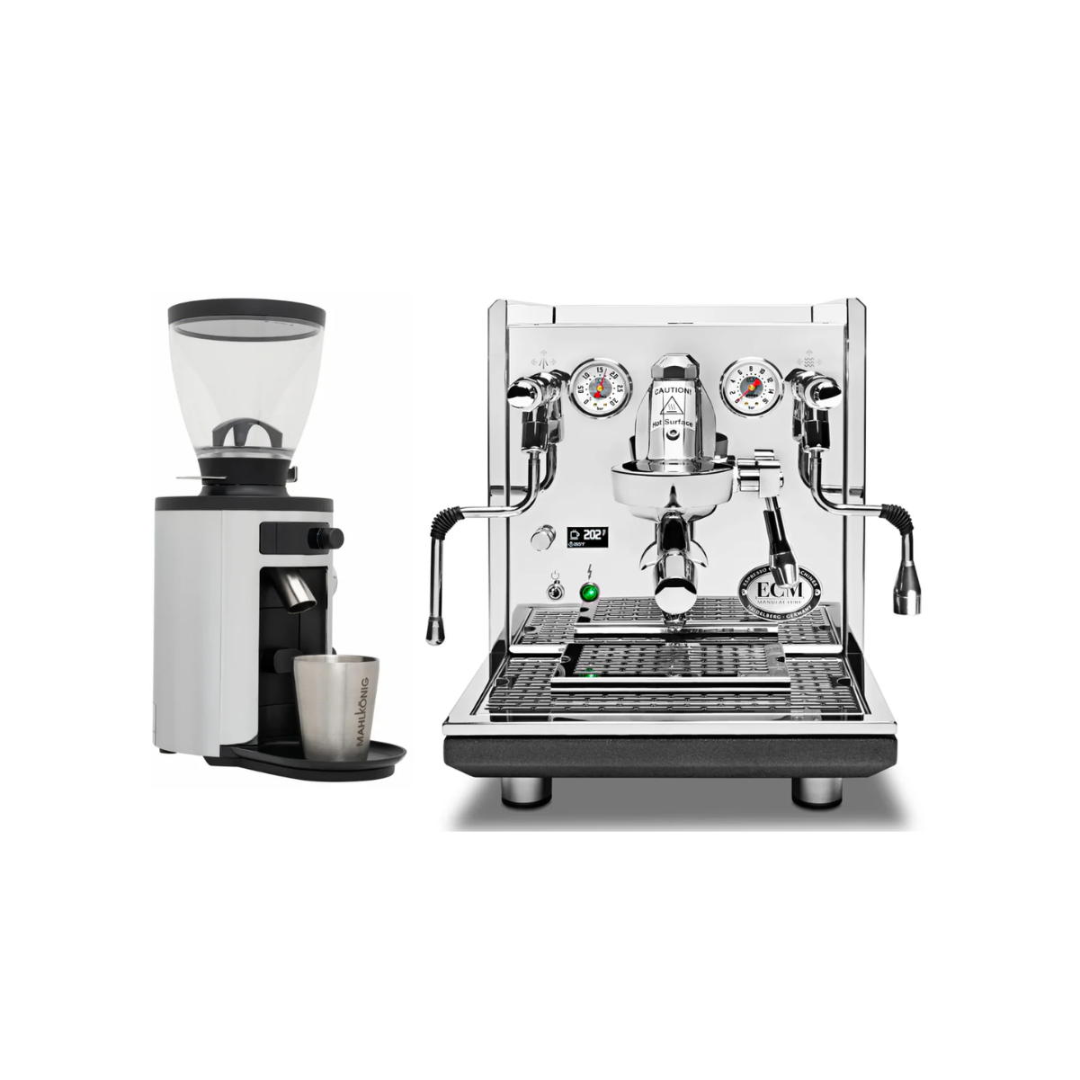 ECM Synchronika II Espresso Machine (Chrome) & Mahlkonig X54 Grinder (Chrome) - Bundle