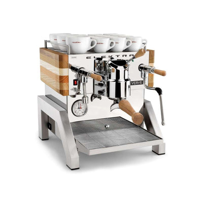 Elektra Verve Dual Boiler Semi-Automatic Espresso Machine - (Stainless Steel & Oak)