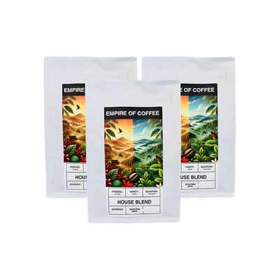 Empire Of Coffee House Blend Espresso - 1 kg x 3
