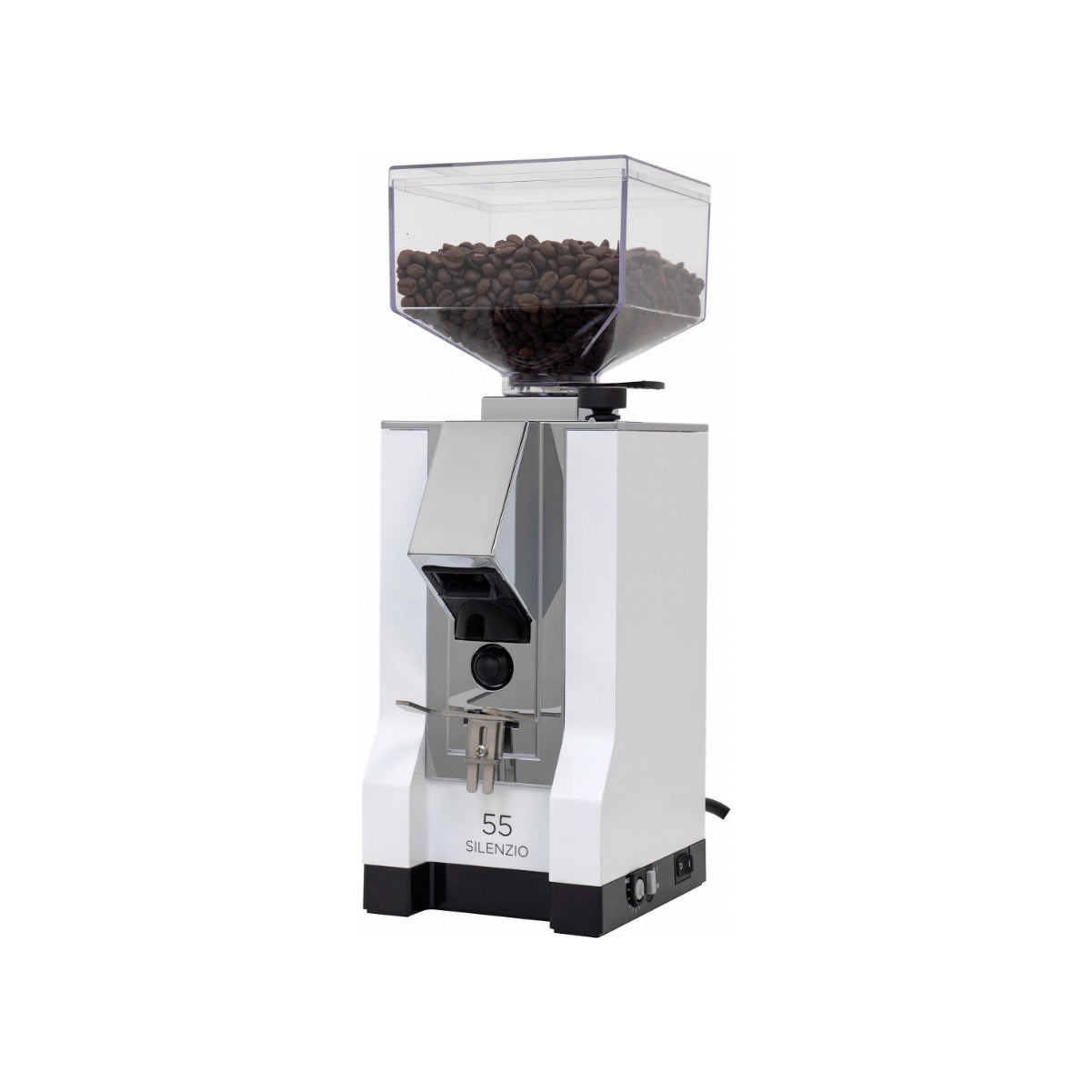 Eureka Mignon Silenzio Flat Burr Coffee Grinder (White)