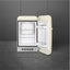 Smeg Retro-Style 16-Inch Compact Refrigerator FAB5URCR3 (Cream)